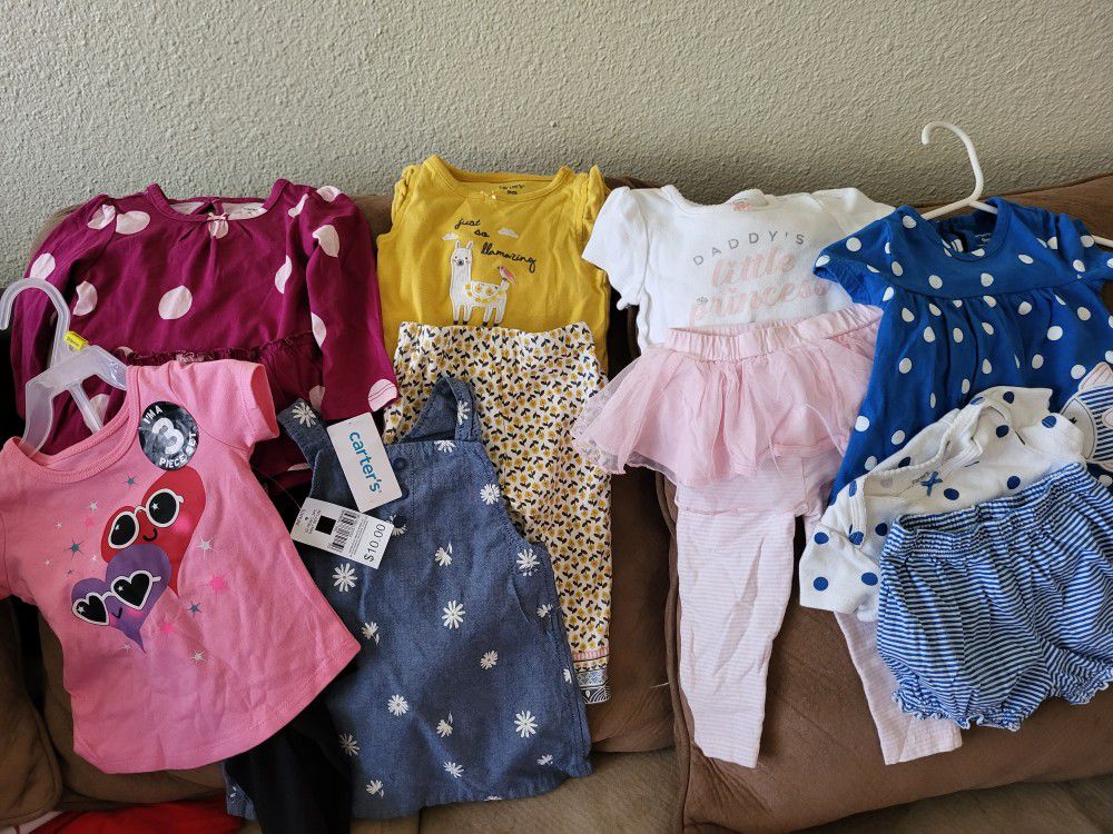New Carter Baby Girl Clothes Size 9 Months