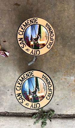TWO SAN CLEMENTE TOW HITCH COVERS