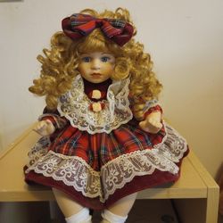 PORCELAIN DOLL ( From Cracker Barrel)