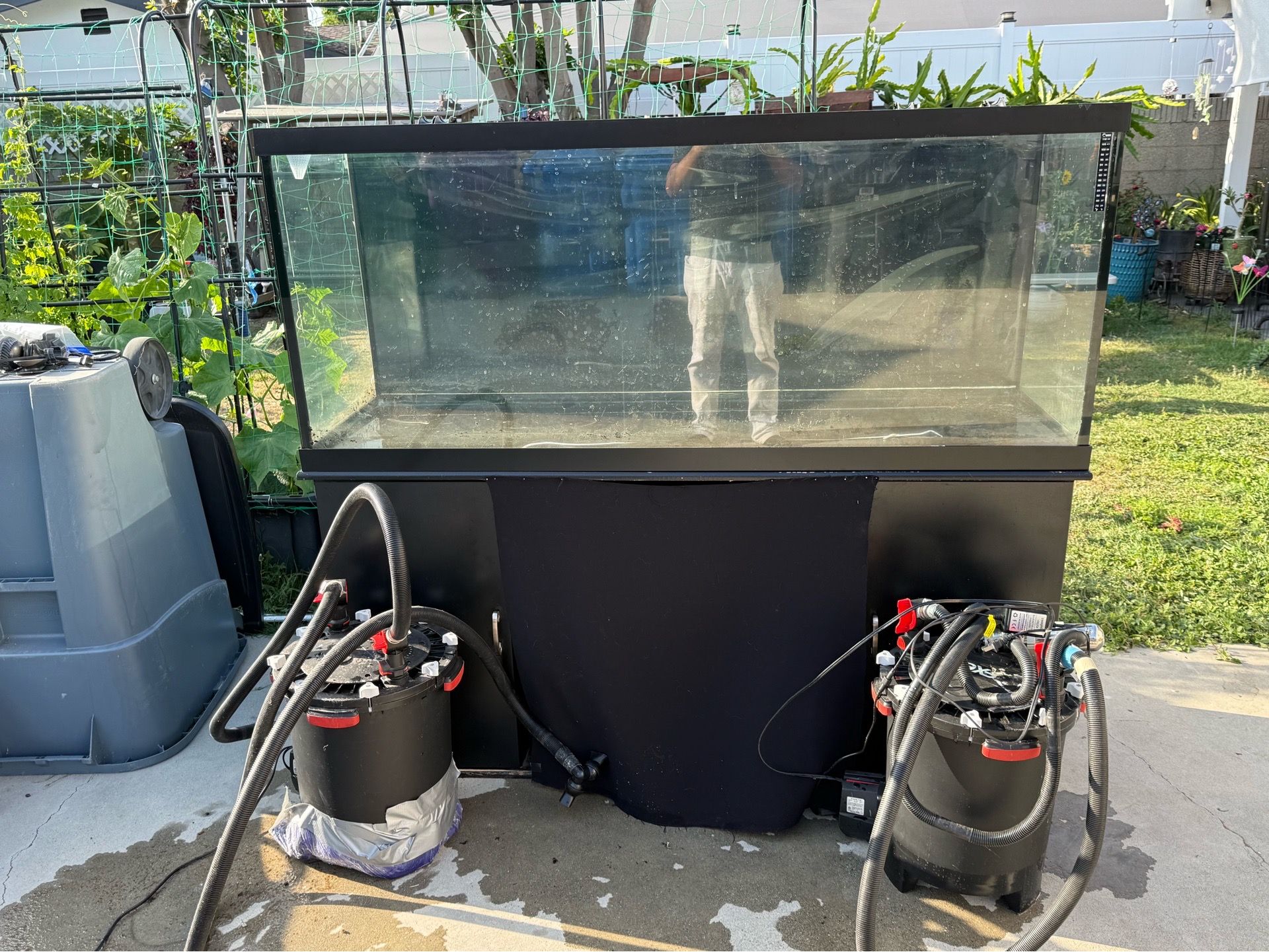 120 gallon clear glass fish tank