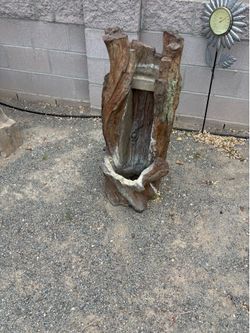 Waterfall log fountain (very heavy)