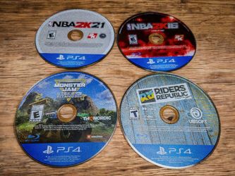 Sony Playstation 4 Games Disc Only Lot