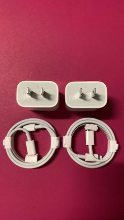 2 Brand New 20Watts Original Apple IPhone C-Type Fast Chargers