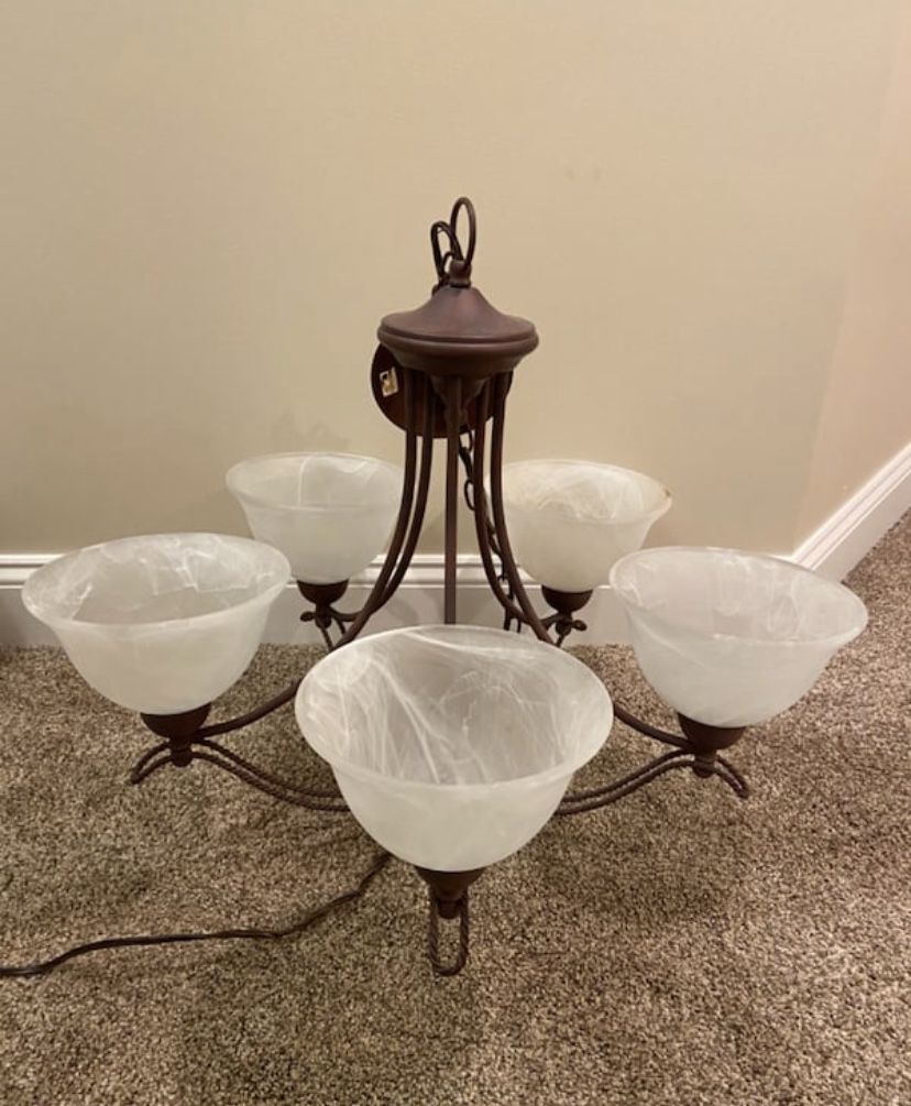 5 light chandelier