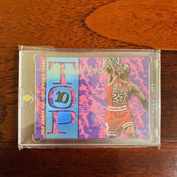 Michael Jordan Hoops “Top 10” Insert Basketball Card!
