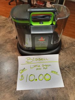 Bissell Little Green Max Pet, Completely clean, Nice machine, mechanically sound