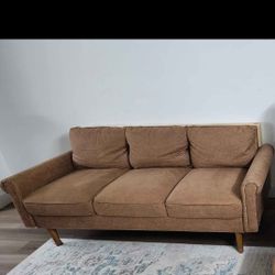 3 Seater Pseudo Leather Sofa
