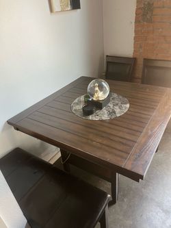 Dinning Room Wood Table & Coffee Table