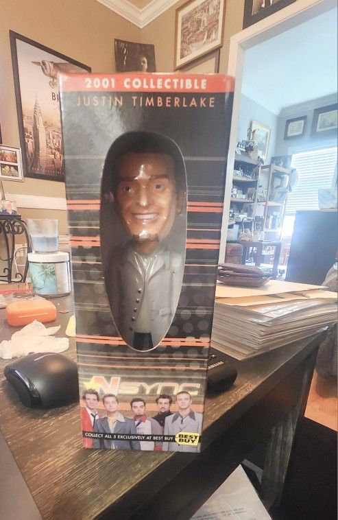 2001 Original Nsync Justin Timberlake Bobblehead NIB
