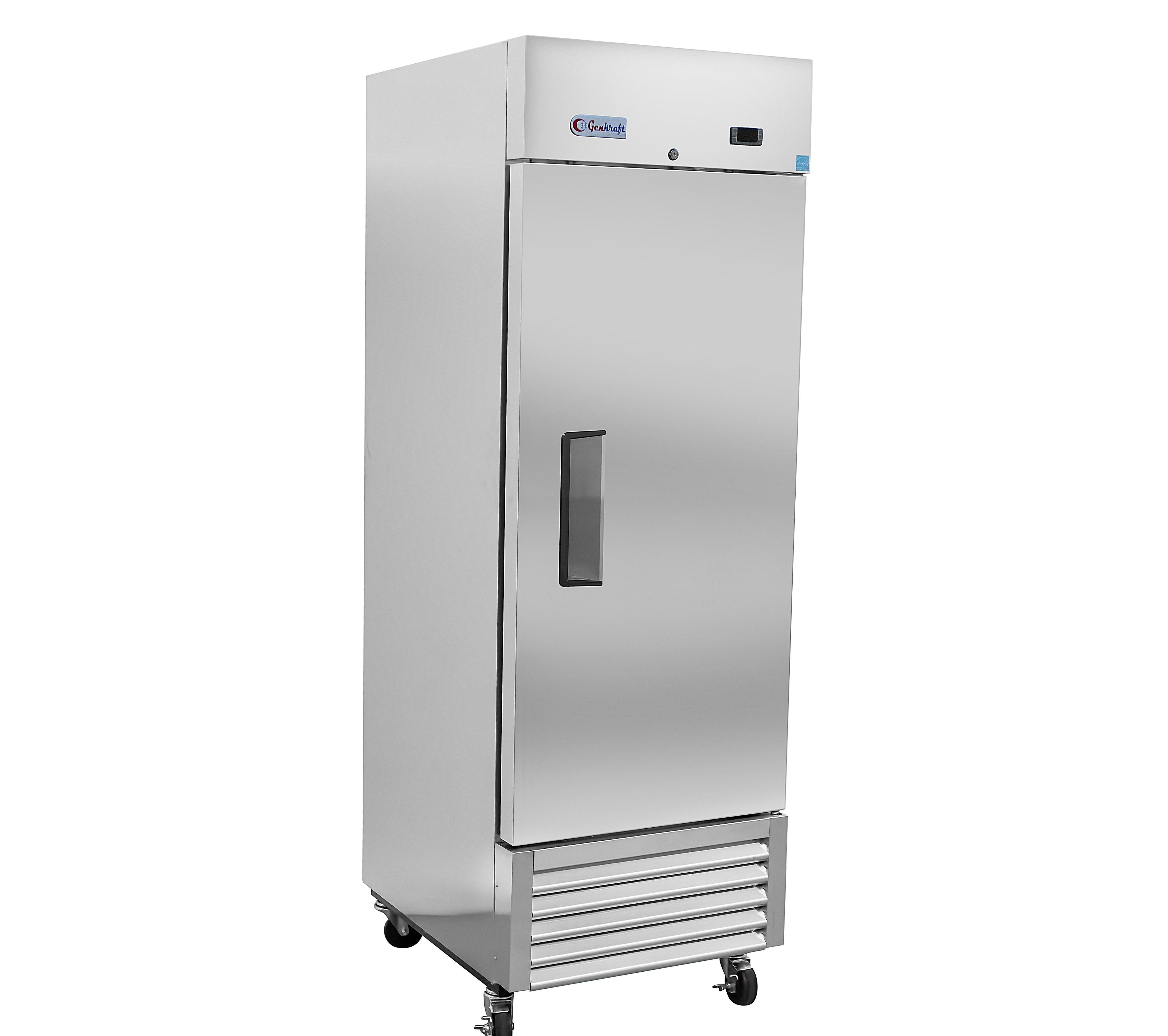 NEW Commercial Single Solid Door 27" W Upright Freezer, Stainless Steel with 23 Cu. Ft For Restaurants & Food Stores.