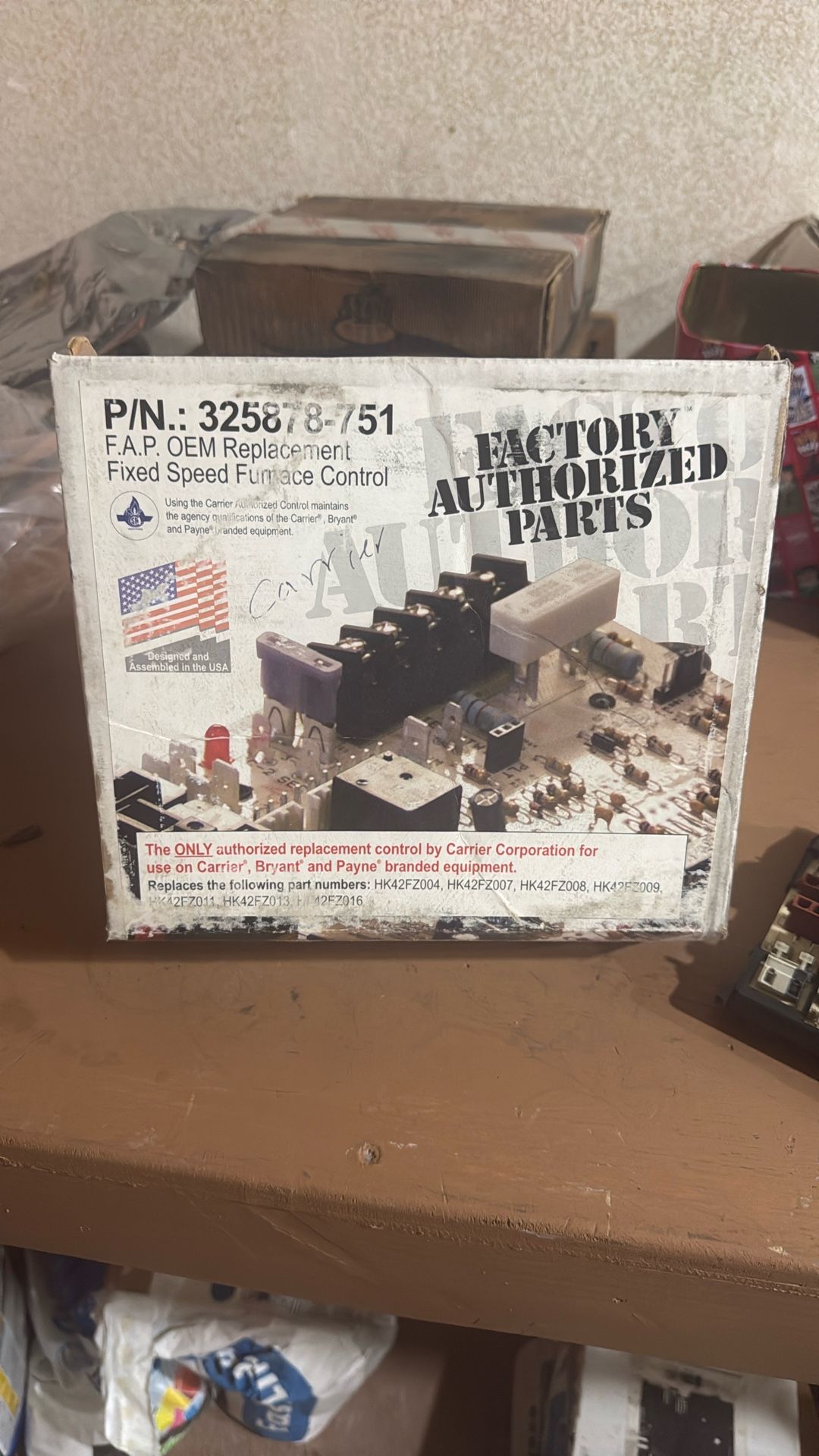 Carrier 325878-751 Furnace Control Board