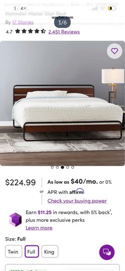 Size Full bed frame