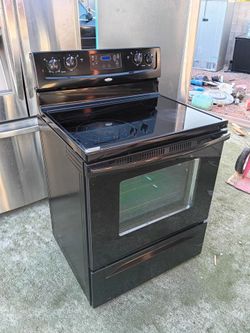 Whirlpool Black Electric Stove