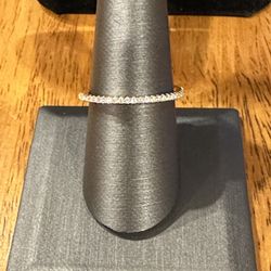 Eternity Ring With White Crystals