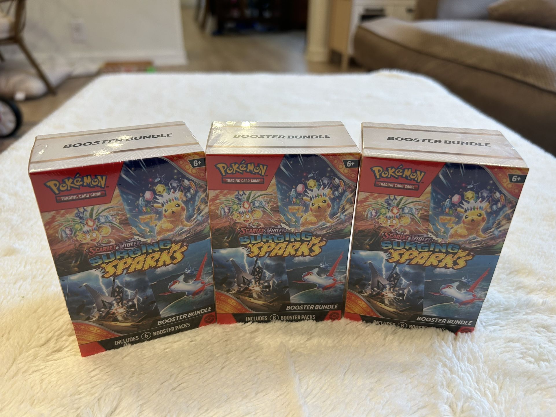 Pokémon Surging Sparks - 3 Booster Bundles