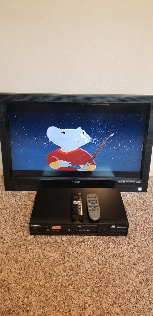 32" Vizio TV & Panasonic DVD Player