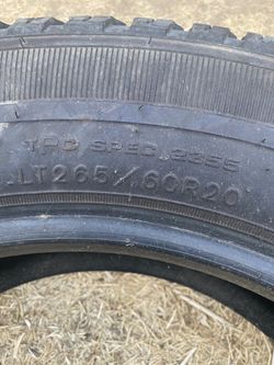 LT265/60R20 Goodyear Wrangler SR-A Tires (2)