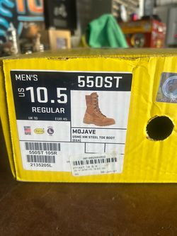 Steel toe boots