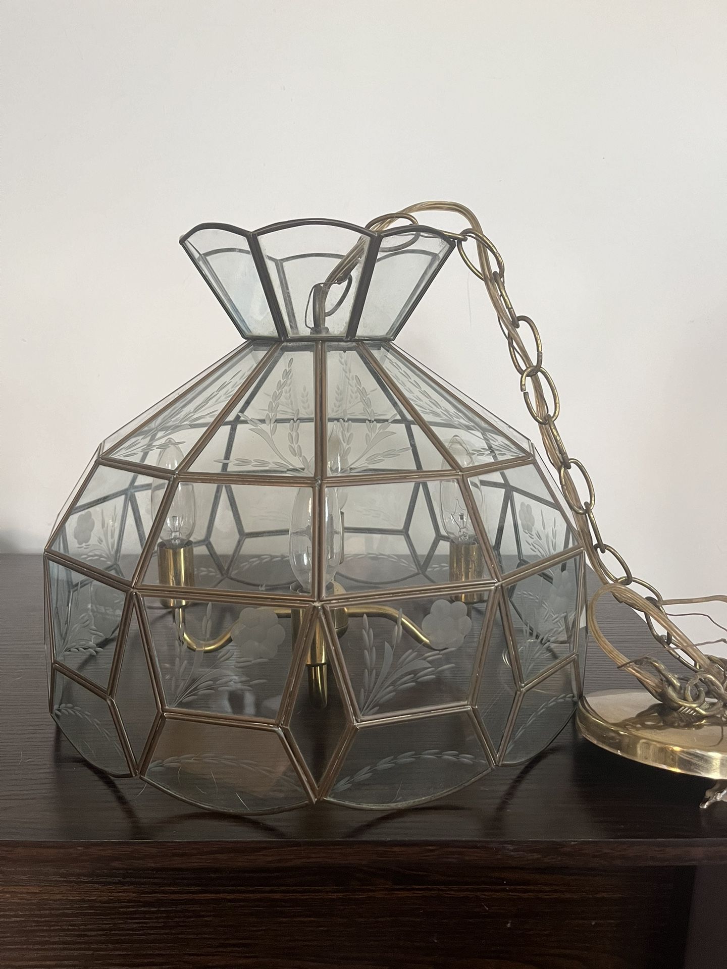 Vintage Tiffany Like Chandelier