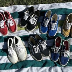 7 Pairs of Vans – Men’s Size 10/10.5 