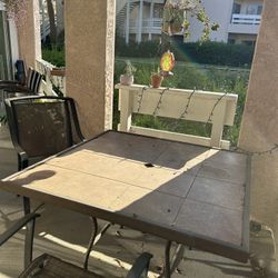 Tile Patio Table