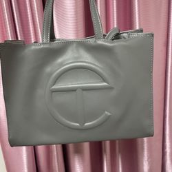 Telfar gray shopping bag(medium-sized)