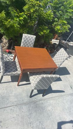 Table and chairs