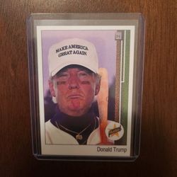 DONALD TRUMP UPPER DECK VERSION BASEBALL CARD