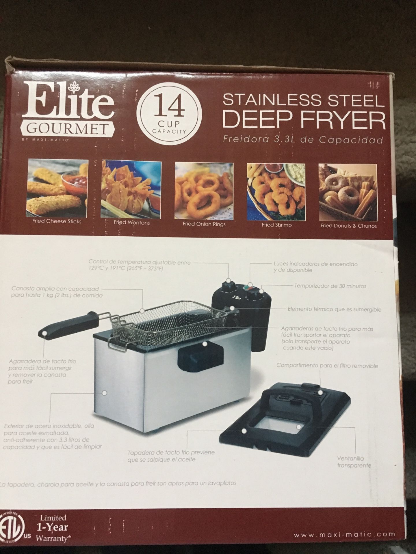 Elite Gourmet Deep Fryer for Sale in Bolingbrook, IL OfferUp