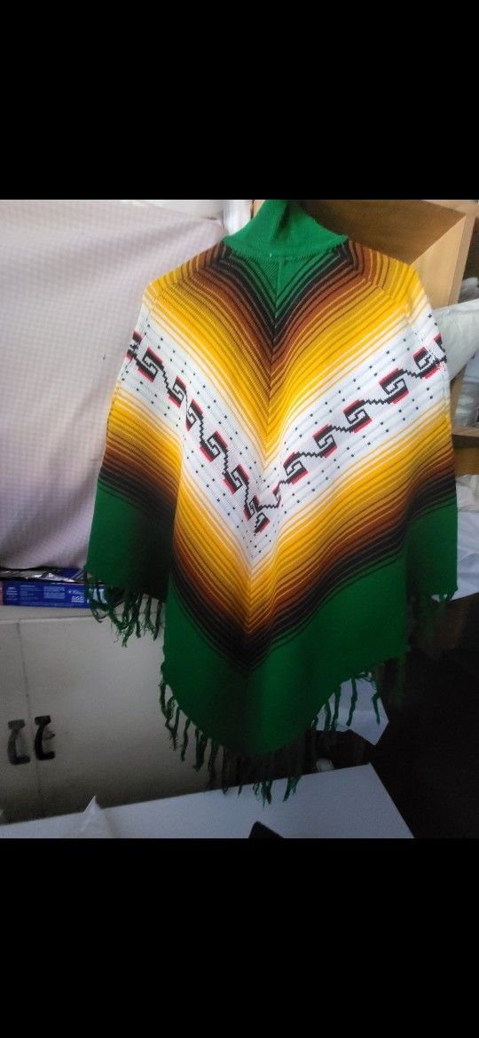 Vintage Poncho '80s '90s