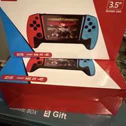 2  handheld  game  consoles.