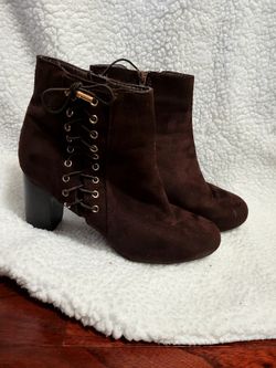 Brown Heel Boots Size9 
