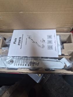 Pixio PSW1S white premium single monitor stand