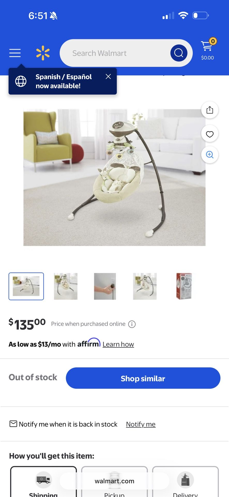 Fisher Price 2way Swing 