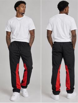 Men’s NWOT Black an Red North Pole Jogger Pants Size Large