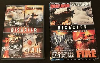 Disaster Collector's Sets DVDs: 8 Movies on 3 DVDs - Tested, Clean