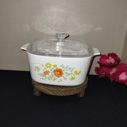 Vintage Corning Ware Wildflower A-3-B - 3Quart Casserole With lid
