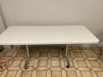 Two Strong Office Tables With Wheels