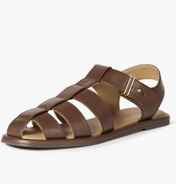 Amazon Essentials Women’s Closed-Toe Fisherman Sandals – Brown, Size 9