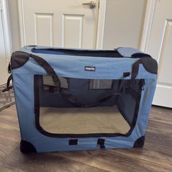 Portable Dog Crate - 32"x23"x23" Collapsible Dog Travel Crate for Medium/Large Dogs