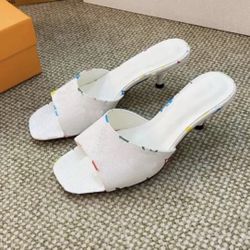 Y2K Colorful Monogram Heels