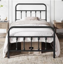 Twin Bed Frame With Mattress (Brand New) Kids Room