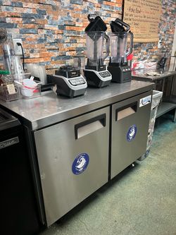 Avantco table top 2-door fridge