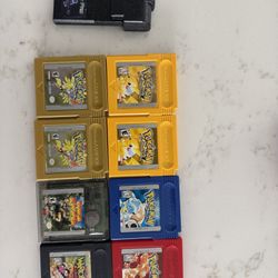 Gameboy Games + Trading/Connector Cord + Game Shark