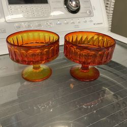 Vintage Imperial Glass Stemmed Sherbet/Dessert Bowls