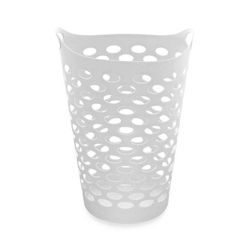 Tall Laundry Basket 17.75" x 17.25" x 26", White (1, White)

