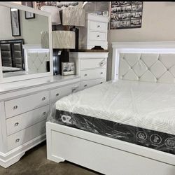 Bedroom Set , Dresser , LED Lights ,mirror 