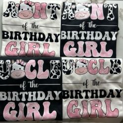 Cow Print Birthday Shirts 