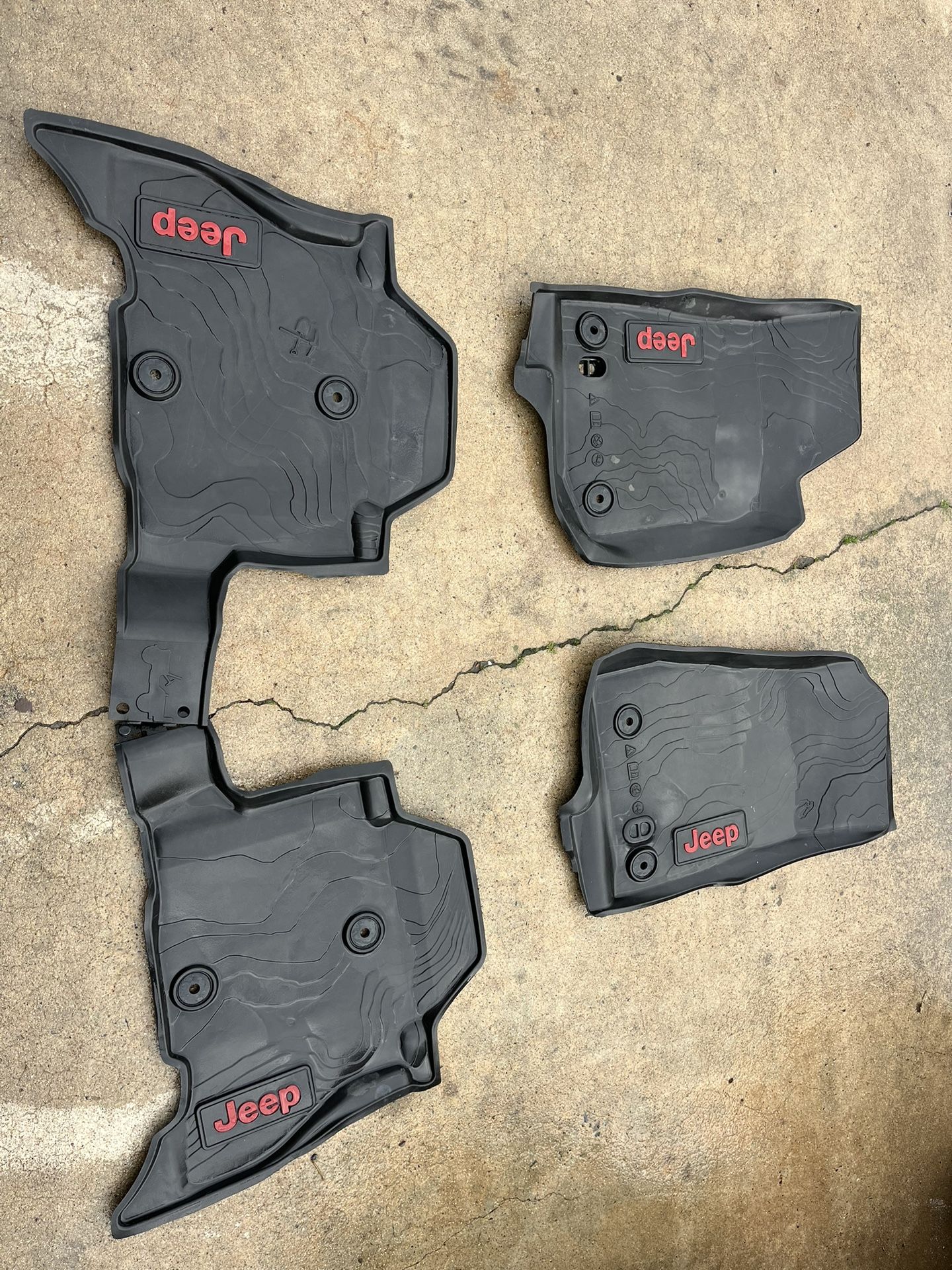 Jeep Wrangler Mopar Rubber Floor Mats