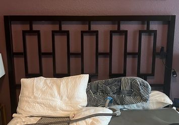 Wood Espresso Queen Headboard (West Elm)